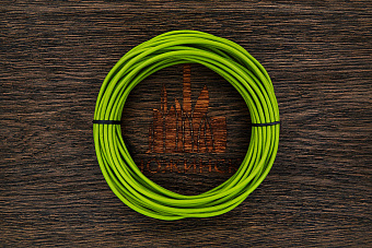 Кожаный шнурок 3мм (светло-зелёный), кратно 1м