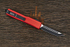 Автоматический складной нож Microtech Ultratech T/E, сталь M390, рукоять алюминий красный - фото №2