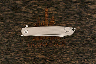 Складной нож Dr. Tech Kogatana S, сталь D2, рукоять титан серый