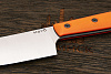 Нож кухонный MOYO Геликон пчак 175мм, сталь AR-RPM9, рукоять G10-extra оранжевый - фото №3
