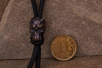 Бусина на темляк «Рогатый череп»