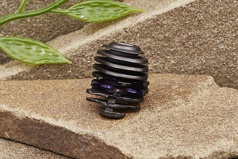 Бусина на темляк «Лаки Cut» титан черный