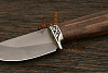Нож шкуросъёмный (скиннер) Игоря Пампуха Модель 074, клинок 95мм, булат легированный, орех Т2 - фото №4