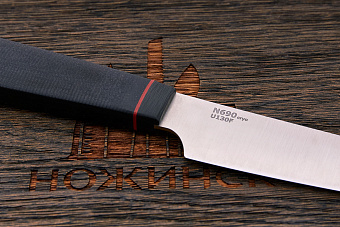 Кухонный универсальный нож Owl knife 130мм, сталь N690, рукоять G-10 черный