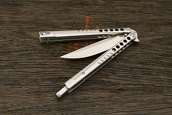 Нож балисонг Steelclaw Секиро, модель 01, сталь D2, рукоять сталь