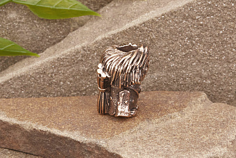 Бусина на темляк Домовёнок от мастерской Крымская бронза