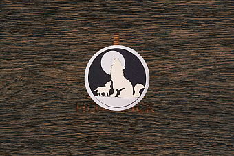 Мозаичный пин «Волки» 10,0×100 мм