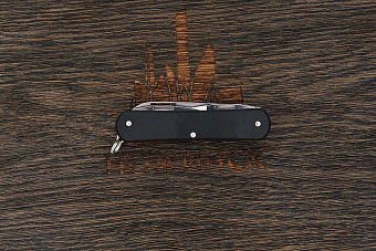 Многофункциональный складной нож Fox Knives Vulpis Large, сталь N690, рукоять алюминий черный