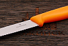 Нож кухонный Victorinox для стейков 115мм, сталь Dauphinox, рукоять PP оранжевый - фото №2