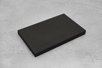Саржевая микарта, плашка 130x80x8,0(+)мм черная
