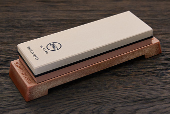 Камень точильный водный 186×63×25мм #6000/#1000 с подставкой