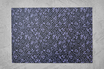 Kydex Toxic Skull black/lavender 2,03мм, лист 300x200мм