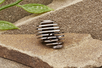 Бусина на темляк «Лаки Cut» Т6 титан