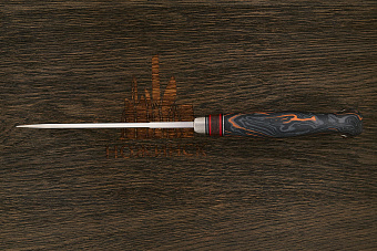 Нож туристический Геннадия Дедюхина Финка, клинок 135мм, сталь M398, рукоять микарта