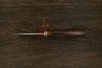 Разделочный нож Игоря Пампуха Модель 073, клинок 100мм, булат легированный, рукоять орех Т2