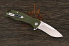 Нож складной QSP Raven, клинок 86мм, сталь D2, рукоять G10 оливковый - фото №2