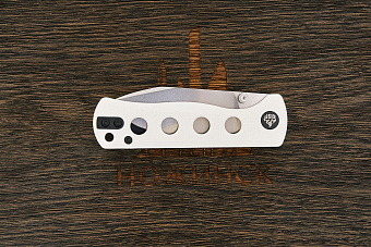 Нож складной QSP Canary Folder, клинок 72мм, сталь Sandvik 14C28N, рукоять G10 белый