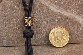 Бусина №2.2 (жёлтая)