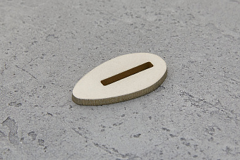 Больстер из нейзильбера 3мм, 40x22мм