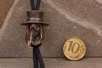 Бусина на темляк «Чумной доктор» Т1