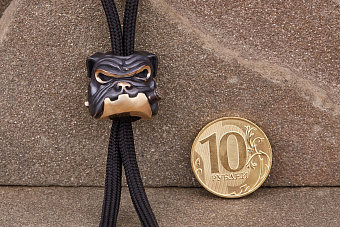 Бусина для темляка Бульдог (бронза) от мастерской Братьев Пешковых