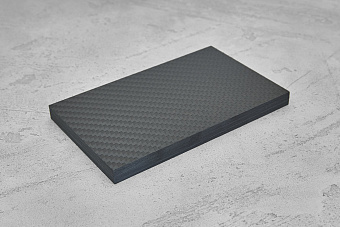 Карбон слоистый, плашка 130х80х8мм