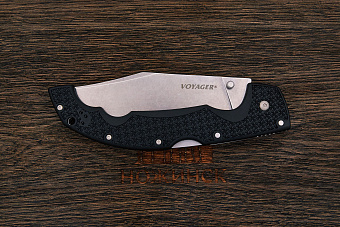Складной нож Cold Steel Voyager extralarge clip point, сталь AUS-10A, рукоять грайвори