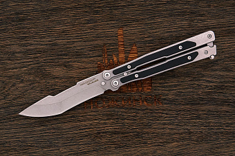 Нож балисонг Mr.Blade MadCapсталь 8Cr14, рукоять сталь/G10 черный