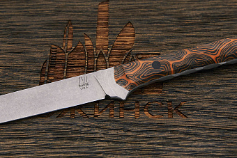 Разделочный нож Владимира Толкачева, клинок 118мм, сталь CPM 3V, рукоять G-маскус