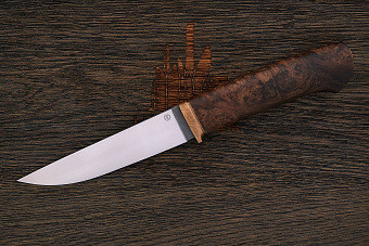 Разделочный нож Юрия Асеева, клинок 138мм, сталь M390