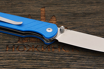 Нож складной QSP Parrot V2, клинок 80мм, сталь D2, рукоять G10 синий