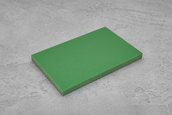 Саржевая микарта, плашка 130x80x7,0(+)мм зеленая
