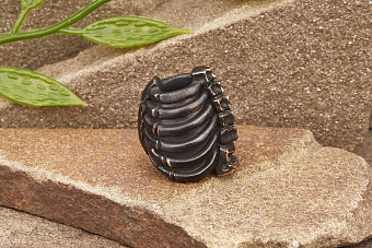 Бусина для темляка Рёбра мини (бронза) от мастерской Братьев Пешковых