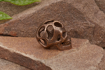 Бусина на темляк «Череп» Т1