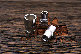 Головка торцевая короткая 1/4 CrV 9мм