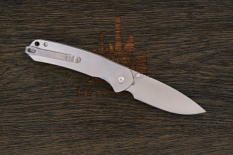 Нож складной CJRB Pyrite, клинок 79мм, сталь AR-RPM9, рукоять сталь