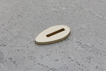 Больстер из нейзильбера 3мм, 34x18мм