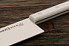 Нож кухонный Samura сантоку 175мм, сталь AUS-8, рукоять пластик белый - фото №3