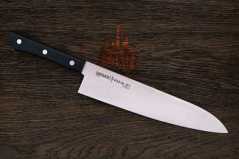 Нож кухонный Samura гранд шеф 240мм, сталь AUS-8, рукоять пластик