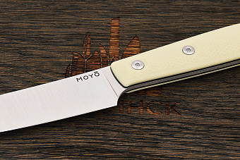 Нож кухонный MOYO Геликон универсальный 140мм, сталь AR-RPM9, рукоять G10-extra слоновая кость