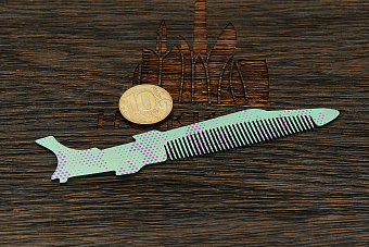 Расческа для бороды Pi22 титановая Т01