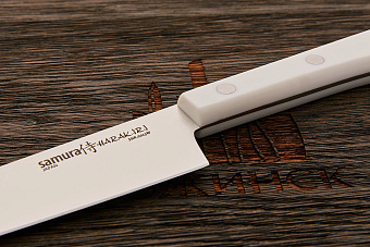 Нож кухонный Samura универсальный 150мм, сталь AUS-8, рукоять пластик белый