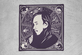 Хэнк EDC платок Ponomarev Forge Егор Летов Гражданская оборона, 23×23см