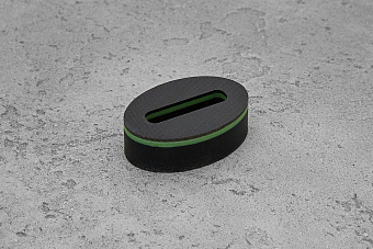 Больстер из G-10 10(+)мм, 33x22мм, с зеленым спейсером 1,5мм