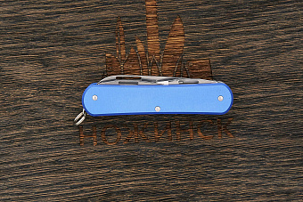 Многофункциональный складной нож Fox Knives Vulpis Large, сталь N690, рукоять алюминий голубой