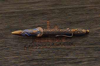 Авторская титановая ручка Дмитрия Стрельцова «Амелия. Спуки» с затвором Т1