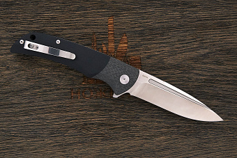Нож складной QSP Harpyie, клинок 95мм, сталь CPM S35VN, рукоять карбон/ G10