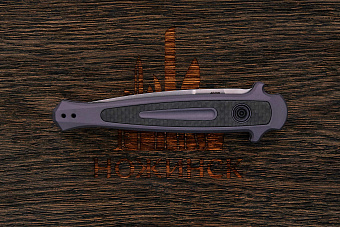 Автоматический складной нож Kershaw Launch 8, сталь CPM154, рукоять алюминий/карбон черно-серый