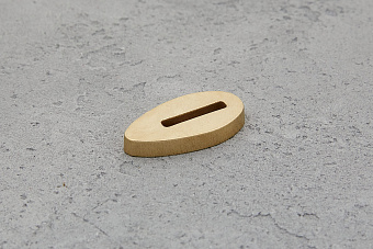 Больстер из латуни 5мм, 34x18мм