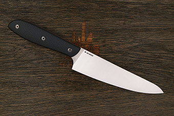 Нож кухонный MOYO Премьер шеф 165мм, сталь AR-RPM9, рукоять G10-extra черный